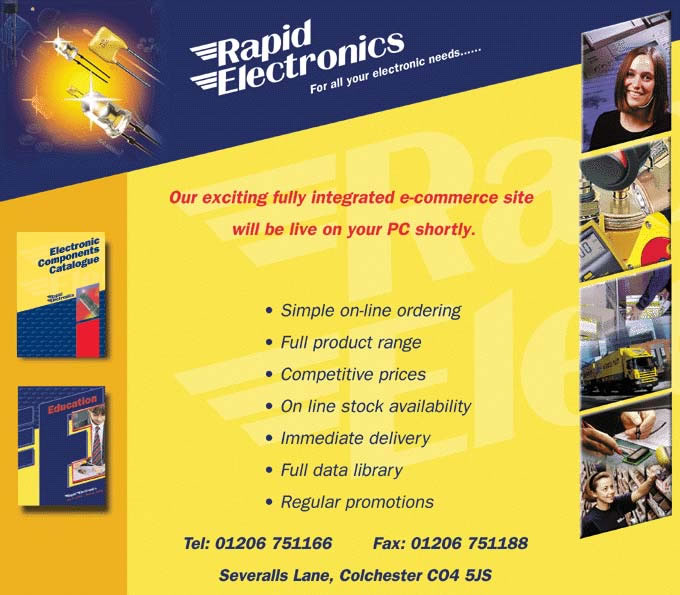 Rapid's website in 2001