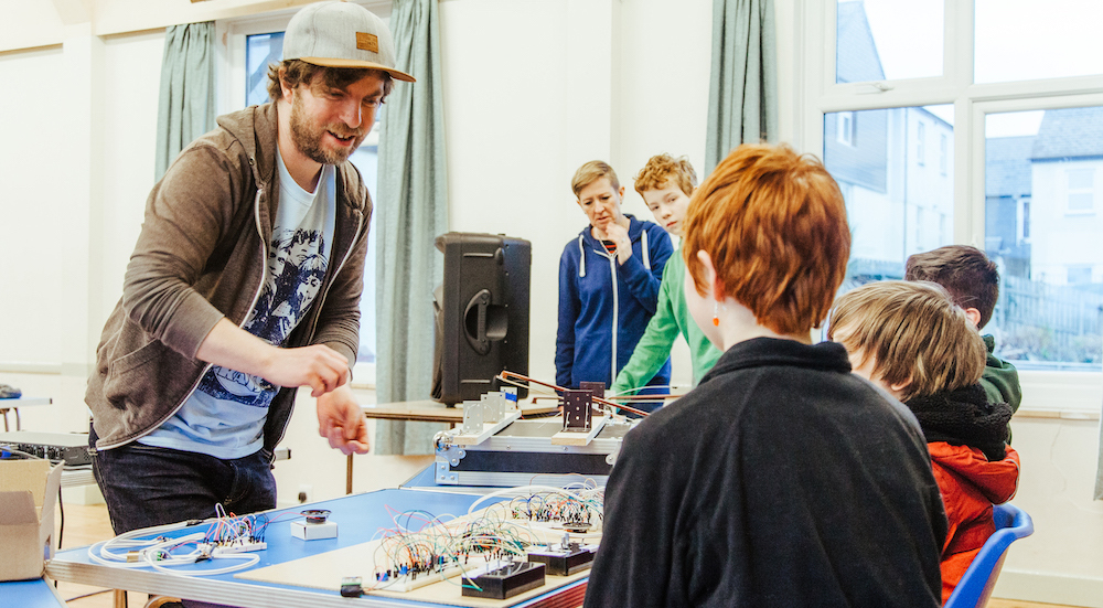 Matt Ashdown at a co:noise workshop