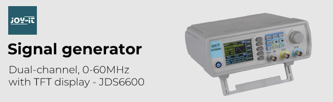 Signal generator, dual-channel, 0-60MHz, TFT display