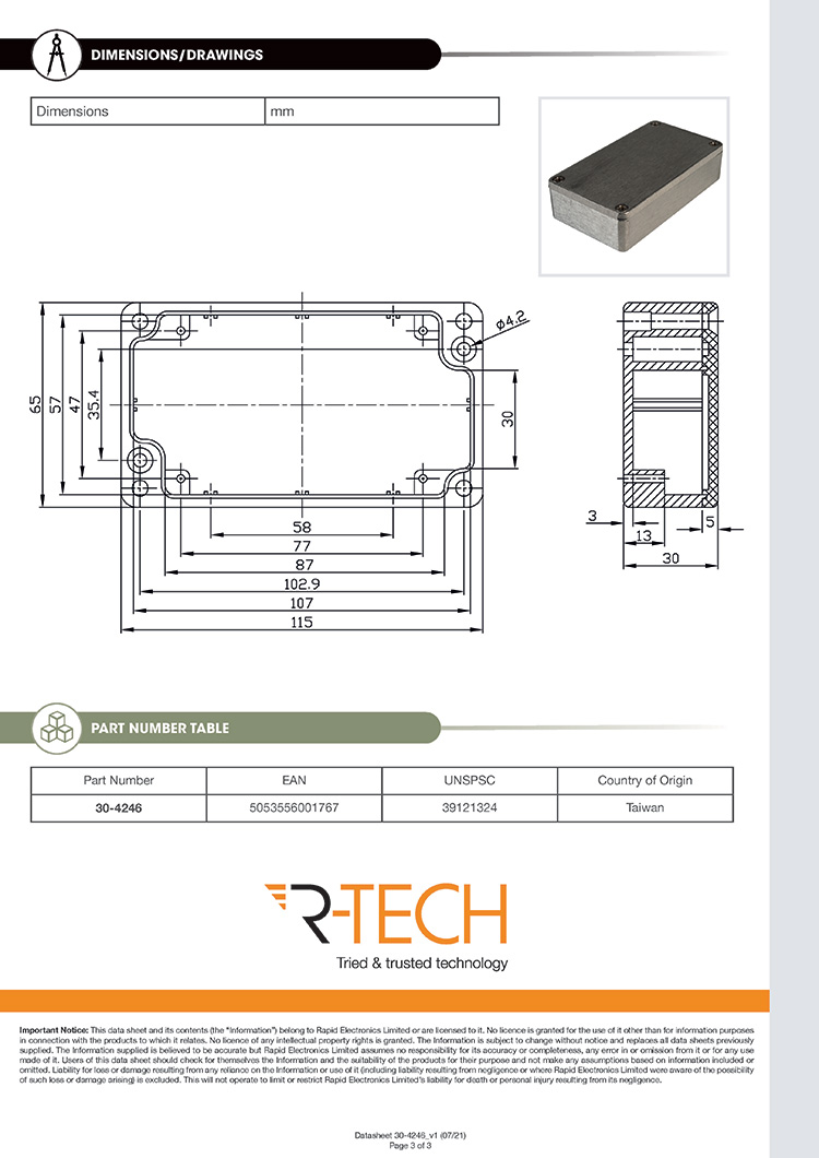 R-TECH Datasheet page 3
