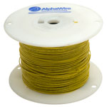 Alpha Wire 3051 YL001 UL1007 Hook Up Wire Yellow 22AWG (305m Reel)