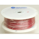 Alpha Wire 3050 RD001 UL1007 Hook Up Wire Red 24AWG (305m Reel)