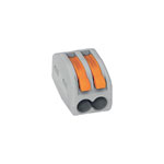 WAGO 222-412 2 Conductor Classic Lever Splicing Connector 32A Grey/Orange