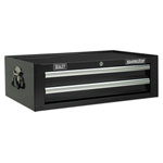 Sealey AP26029TB Add-on Chest 2 Drawer with Ball Bearing Runners - Black