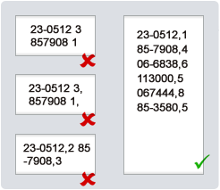 cut and paste form example